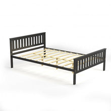 Load image into Gallery viewer, Full Size Wood Platform Bed with Headboard