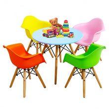 Load image into Gallery viewer, 5 Piece Kids Mid-Century Colorful Table Chair Set