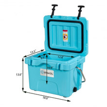 Load image into Gallery viewer, 16 Quart Portable Ice Cooler with 24 Cans-Blue
