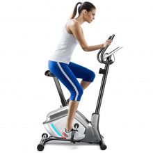 Load image into Gallery viewer, Magnetic Exercise Bike Upright Cycling Bike with LCD Monitor and Pulse Sensor