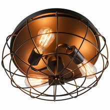 Load image into Gallery viewer, Semi Flush Mount Ceiling Light with Industrial Retro Design