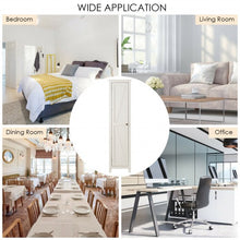 Load image into Gallery viewer, Linen Tower Bathroom Storage Cabinet Tall Slim Side Organizer with Shelf-White