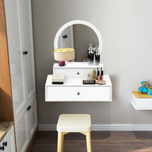 Load image into Gallery viewer, Makeup Dressing Wall Mounted Vanity Mirror with 2 Drawer