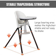 Load image into Gallery viewer, 3 in 1 Convertible Highchair with Detachable Double Trays-White