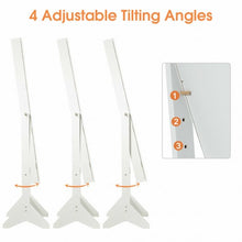 Load image into Gallery viewer, LEDs Lockable Jewelry Cabinet with Full-Length Mirror-White