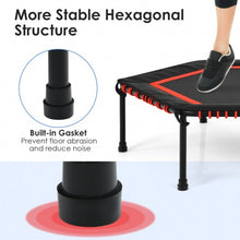 Load image into Gallery viewer, 50" Hexagonal Fitness Trampoline Exercise Rebounder with Pad-Red