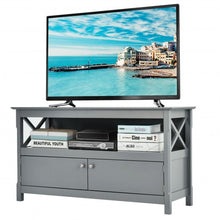 Load image into Gallery viewer, 44" Wooden Storage Cabinet TV Stand-Gray