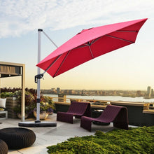 Load image into Gallery viewer, 10 ft Tilt Aluminum Square Patio Offset Cantilever Umbrella without Weight Base