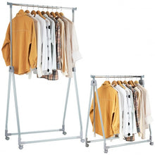 Load image into Gallery viewer, Extendable Foldable Heavy Duty Clothing Rack with Hanging Rod