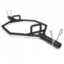 Load image into Gallery viewer, 56" Olympic Hexagon Deadlift Trap Bar with Folding Grips Powerlifting-Black