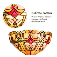 Load image into Gallery viewer, Tiffany-Style 1-Light Wall lamp w/ 12" Lampshade