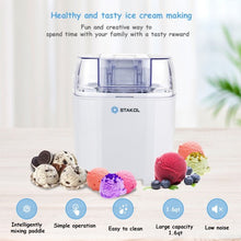 Load image into Gallery viewer, 1.6 Quart Automatic Ice Cream Maker Freezer Dessert Machine-White