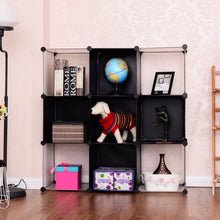 Load image into Gallery viewer, 3 Tiers 9 Cubic Bookcase Storage Cabinet