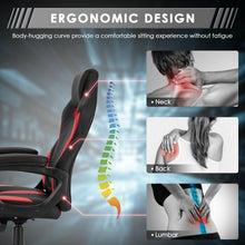 Load image into Gallery viewer, High Back Swivel Gaming Chair with Adjustable Height for Home and Office