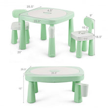Load image into Gallery viewer, AR Function Kids Game Table and Chair Set-Green