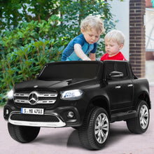 Load image into Gallery viewer, 12V 2-Seater Kids Ride On Car Licensed Mercedes Benz X Class RC with Trunk-Black