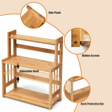Load image into Gallery viewer, 3-tier Bamboo Spice Rack with Adjustable Shelf