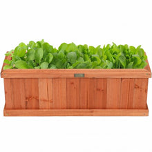 Load image into Gallery viewer, 2' x 4" Wooden Decorative Planter Box for Garden Yard and Window