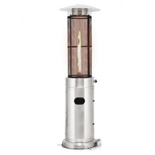 Load image into Gallery viewer, 41000 BTU Stainless Steel Round Glass Tube Patio Heaters