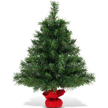 Load image into Gallery viewer, 2 Feet Tabletop Fir Artifical Christmas Tree with LED Lights