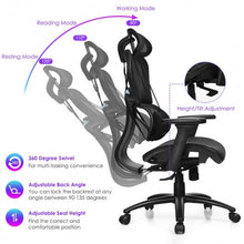 Load image into Gallery viewer, Mesh Office Chair Recliner Adjustable Headrest