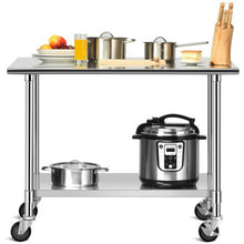 Load image into Gallery viewer, NSF Stainless Steel Commercial Kitchen Prep & Work Table