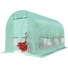 Load image into Gallery viewer, 6 Windows Steel Frame Backyard Walk-in Greenhouse