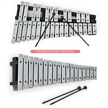 Load image into Gallery viewer, Foldable Aluminum Glockenspiel Xylophone 30 Note with Bag