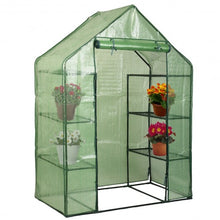 Load image into Gallery viewer, Portable Mini Outdoor Walk-in 4 Shelves Greenhouse