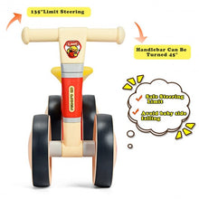 Load image into Gallery viewer, 4 Wheels Toddler Balance Bike No Pedal-Red
