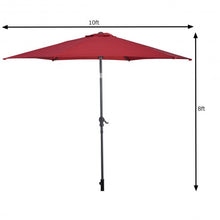 Load image into Gallery viewer, Hanging Umbrella Patio Sun Shade Offset Outdoor Market W/T Cross Base-Burgundy