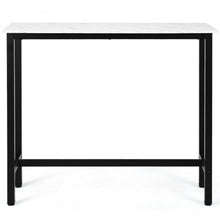 Load image into Gallery viewer, 47" Pub Dining Bar Bistro Table w/ Marble Top-White