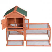 Load image into Gallery viewer, Outdoor Wooden Rabbit Bunny Chicken Coops Cages with Tray
