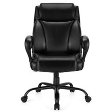 Load image into Gallery viewer, 400 Pounds Big and Tall Adjustable High Back Leather Office Chair Task Chair