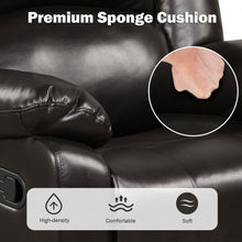 Load image into Gallery viewer, Recliner Chair Lounger Single Sofa for Home Theater Seating with Footrest Armrest-Brown