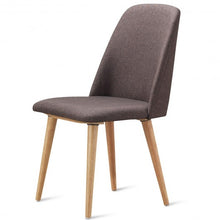 Load image into Gallery viewer, Set of 2 Leisure Accent Armless Upholstered Dining Chairs-Brown