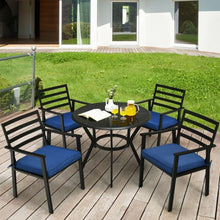 Load image into Gallery viewer, 5PCS Outdoor Patio Dining Chair Table Set with Cushions