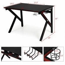 Load image into Gallery viewer, K-Shaped E-Sports Gaming Desk Gamers Computer Table