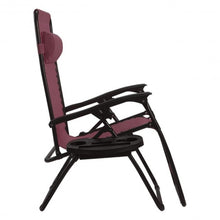 Load image into Gallery viewer, 2 pcs Folding Lounge Chair with Zero Gravity-Wine