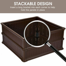 Load image into Gallery viewer, 2 PCS Raised Garden Rectangle Plant Box-Brown