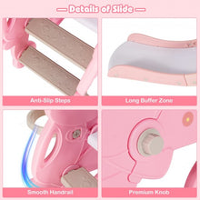 Load image into Gallery viewer, 4 in 1 Foldable Baby Slide Toddler Climber Slide PlaySet with Ball-Pink