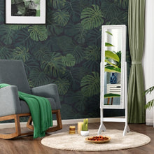 Load image into Gallery viewer, Attractive Rectangle Mirrored Jewelry Cabinet-White