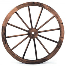 Load image into Gallery viewer, Set of 2 30-inch Decorative Vintage Wood Wagon Wheel