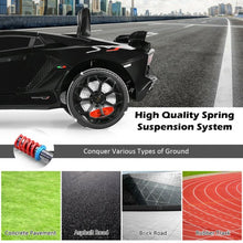 Load image into Gallery viewer, 12 V Licensed Lamborghini SVJ RC Kids Ride On Car with Trunk and Music-Black