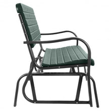 Load image into Gallery viewer, Outdoor Patio Steel Swing Bench Loveseat