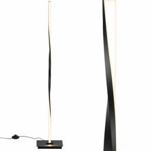 Load image into Gallery viewer, 48" Helix LED Floor Lamp Modern Standing Pole Light-Black