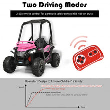Load image into Gallery viewer, 12V Kids RC Electric Ride On Off-Road UTV Truck with MP3 and Light-Pink
