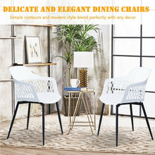 Load image into Gallery viewer, Set of 2 Modern Hollow Back Dining Chair