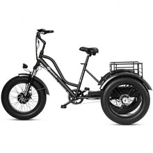 Load image into Gallery viewer, 500 W Electric Adults Tricycle with 20" Fat Tire and Lithium Battery