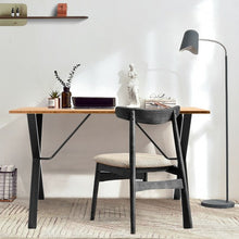 Load image into Gallery viewer, Computer Office Desk with Bamboo Top + Metal Frame-Natural Desk